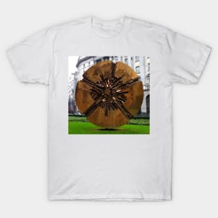 Sculpture of Arnaldo Pomodoro, Milan, Italy T-Shirt